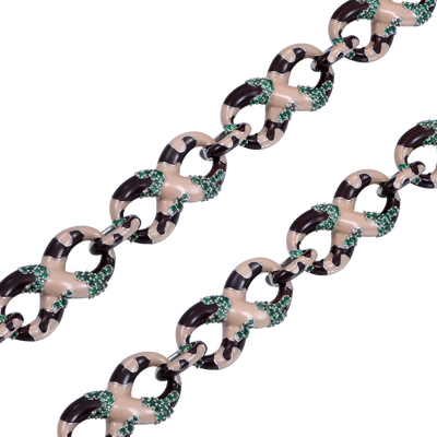 Collier à maillons en émail Infinity OG Camo & Chaîne de portefeuille