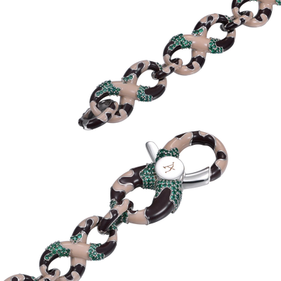 Collier à maillons en émail Infinity OG Camo & Chaîne de portefeuille