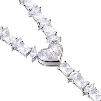 Heart & Blade Rosary Necklace