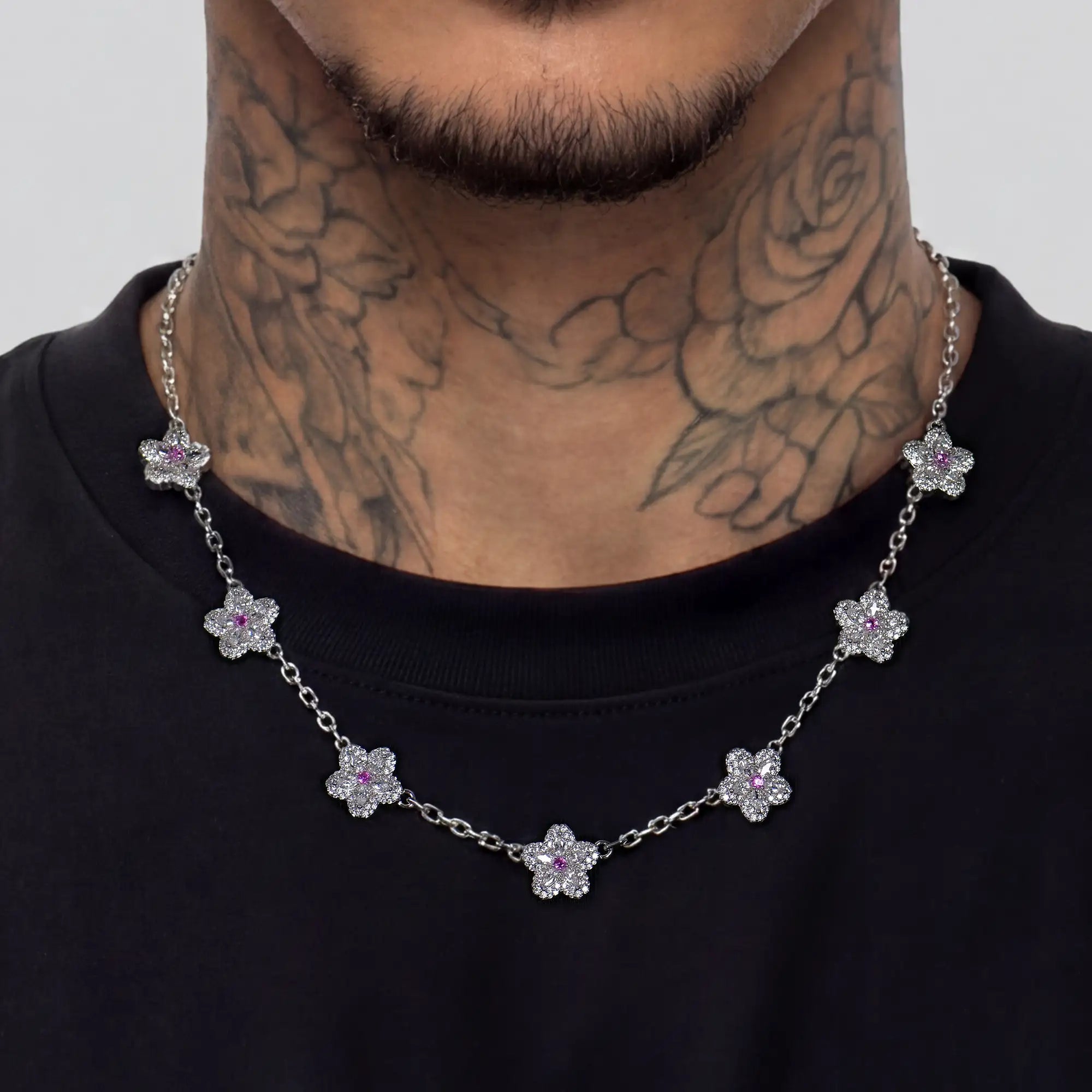 Sparkling Cherry Blossom Necklace