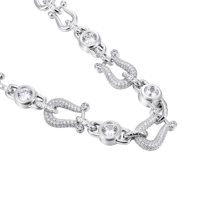 Horseshoe Fortune Crypto Necklace