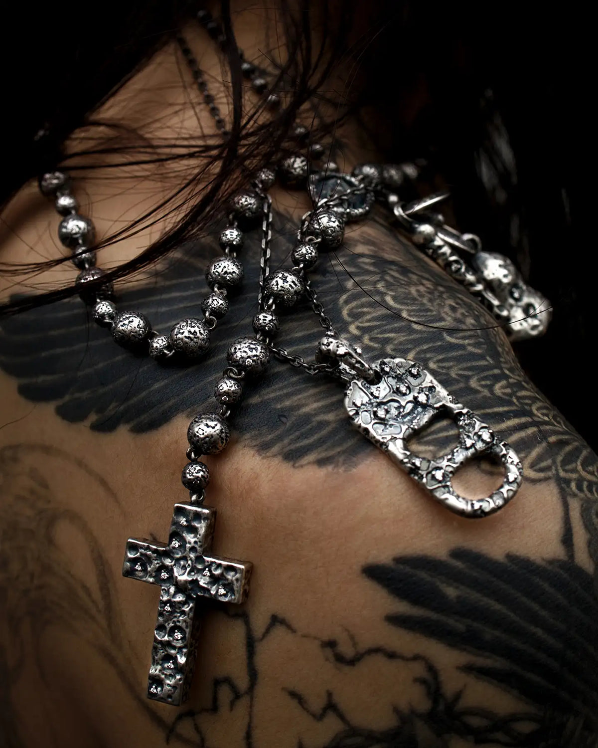 RELIC MARY ROSARY NECKLACE