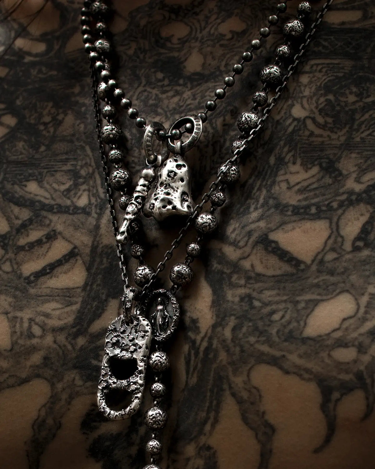 WEATHERED CHARMS NECKLACE