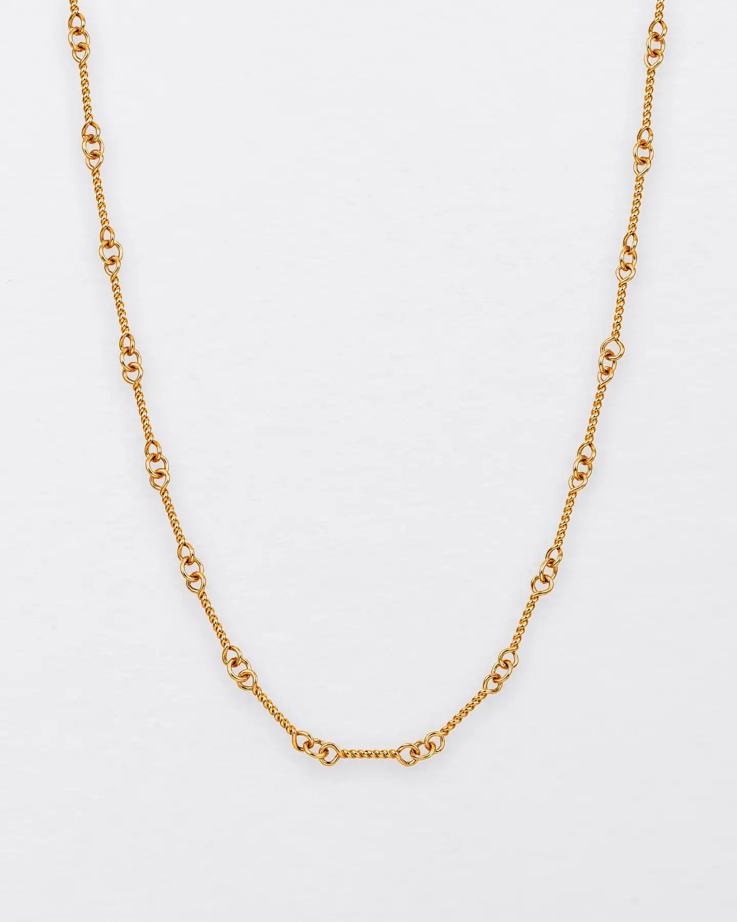 22K 1.2mm Twisted Rope Chain