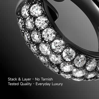 S925 Cluster Hoop Earring