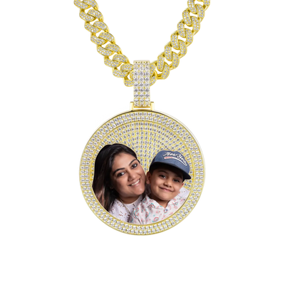 Custom Iced Out photo pendant