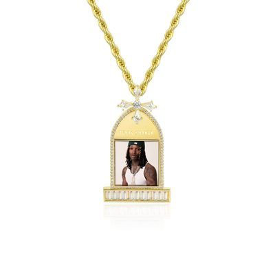Custom Tombstone Photo Pendant