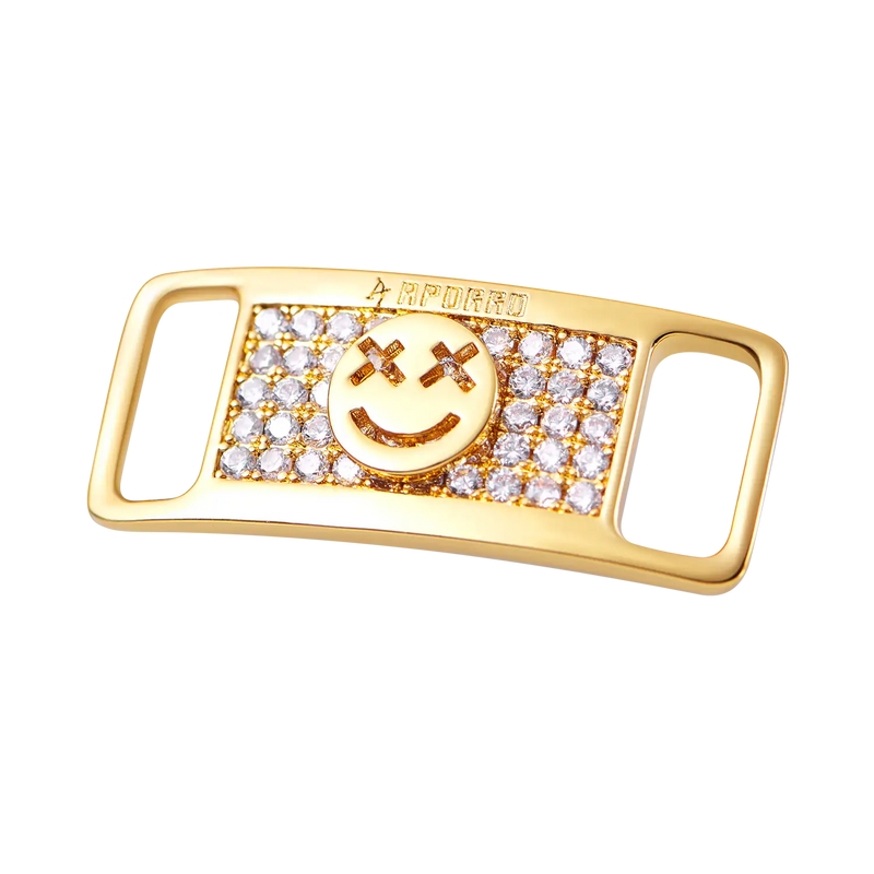 Iced Out Smiley Face Lace Lock - APORRO