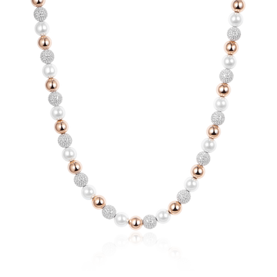 Chaîne de perles et de billes TROVE - 22"
