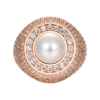 Trove Pearl Halo Ring