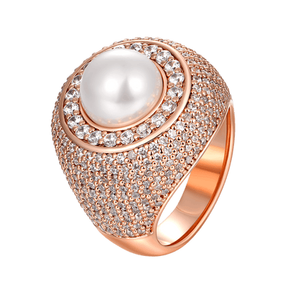 Trove Pearl Halo Ring