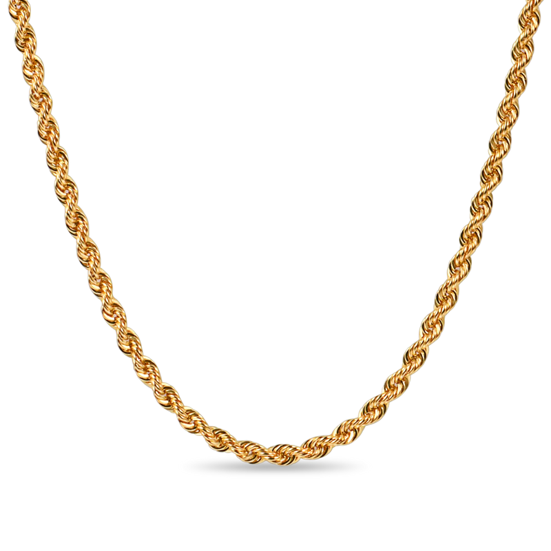 Chaîne de corde en or massif 18 carats - APORRO