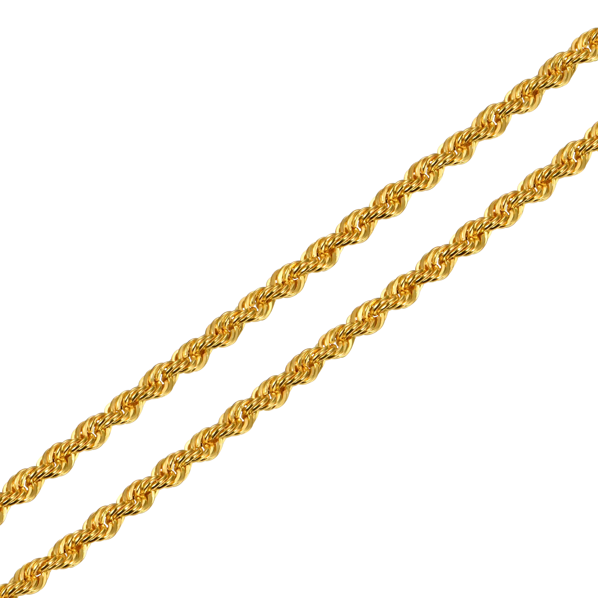 Women's 18K Solid Gold Rope Chain