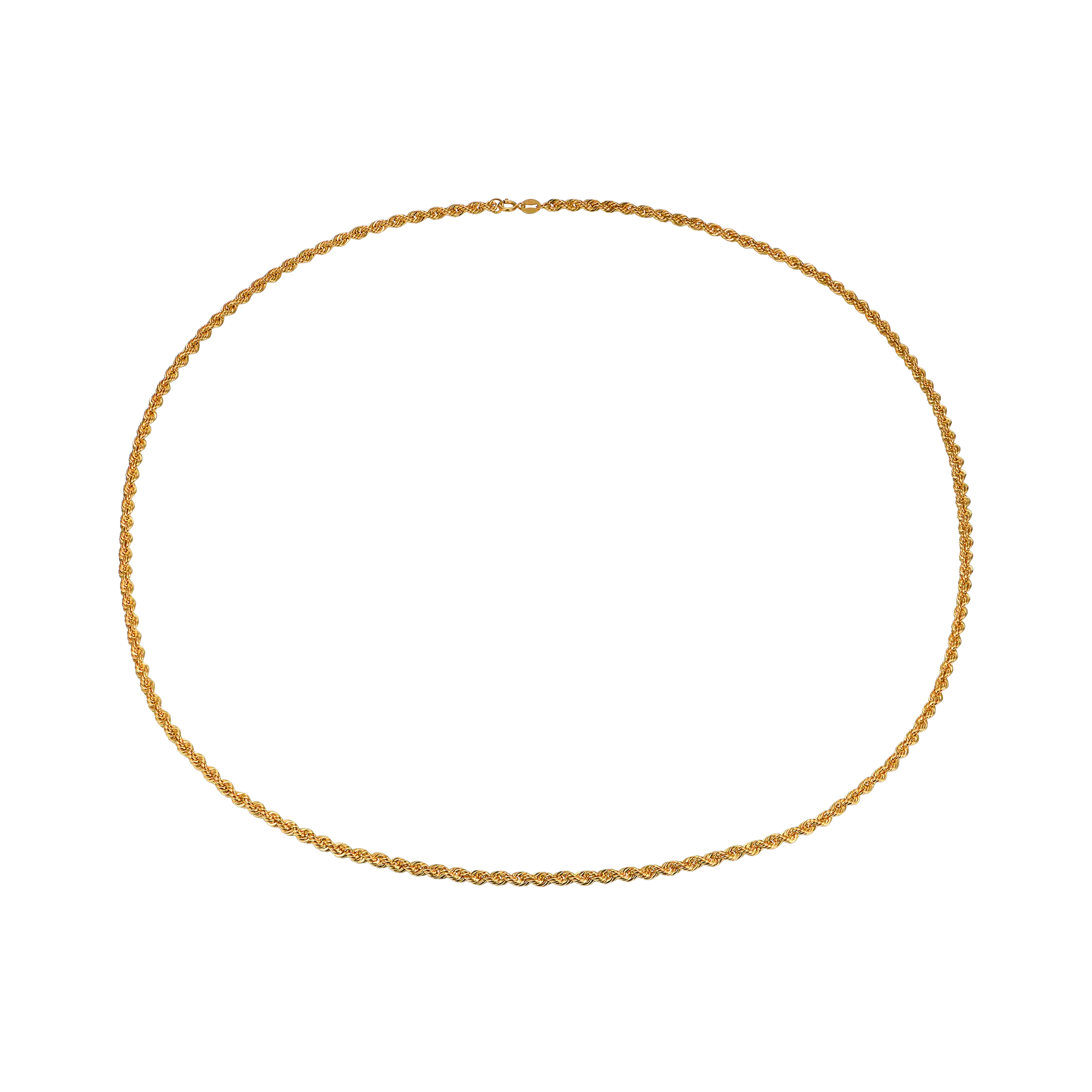 Women's 18K Solid Gold Rope Chain