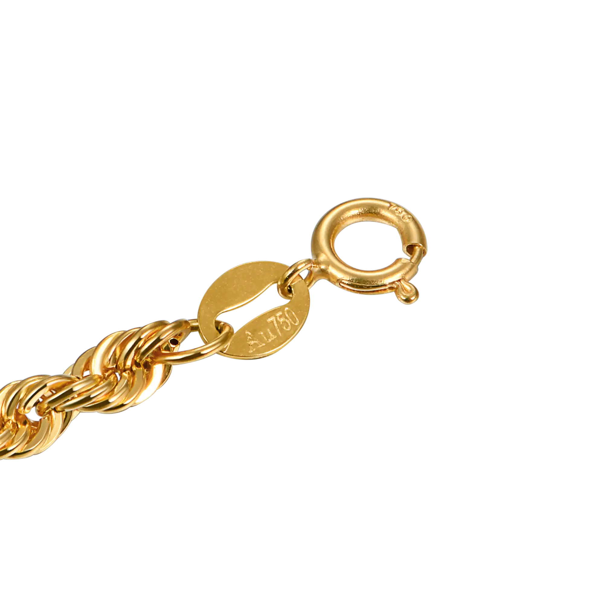 18K Solid Gold Rope Chain