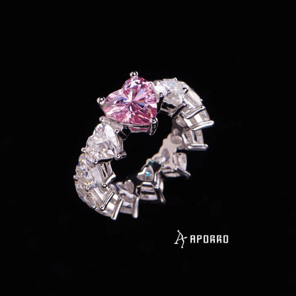 APORRO Premium Heart Engagement Ring Custom Design Deposit