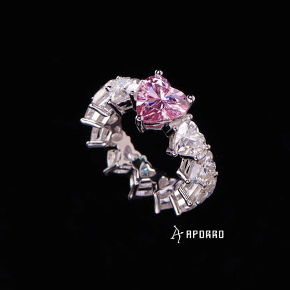 APORRO Premium Heart Engagement Ring Custom Design Deposit