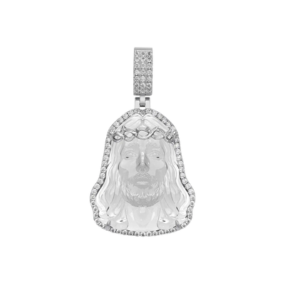 Arcenciel Evangelio Jesús Colgante Blanco Transparente