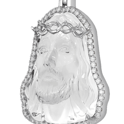 Arcenciel Evangelio Jesús Colgante Blanco Transparente