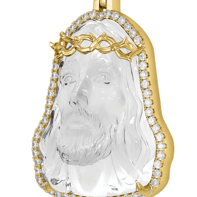 Arcenciel Evangelio Jesús Colgante Blanco Transparente