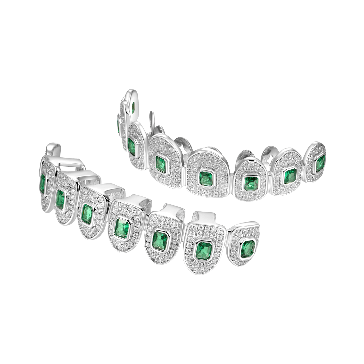 #Style_8 Teeth Emerald Cut