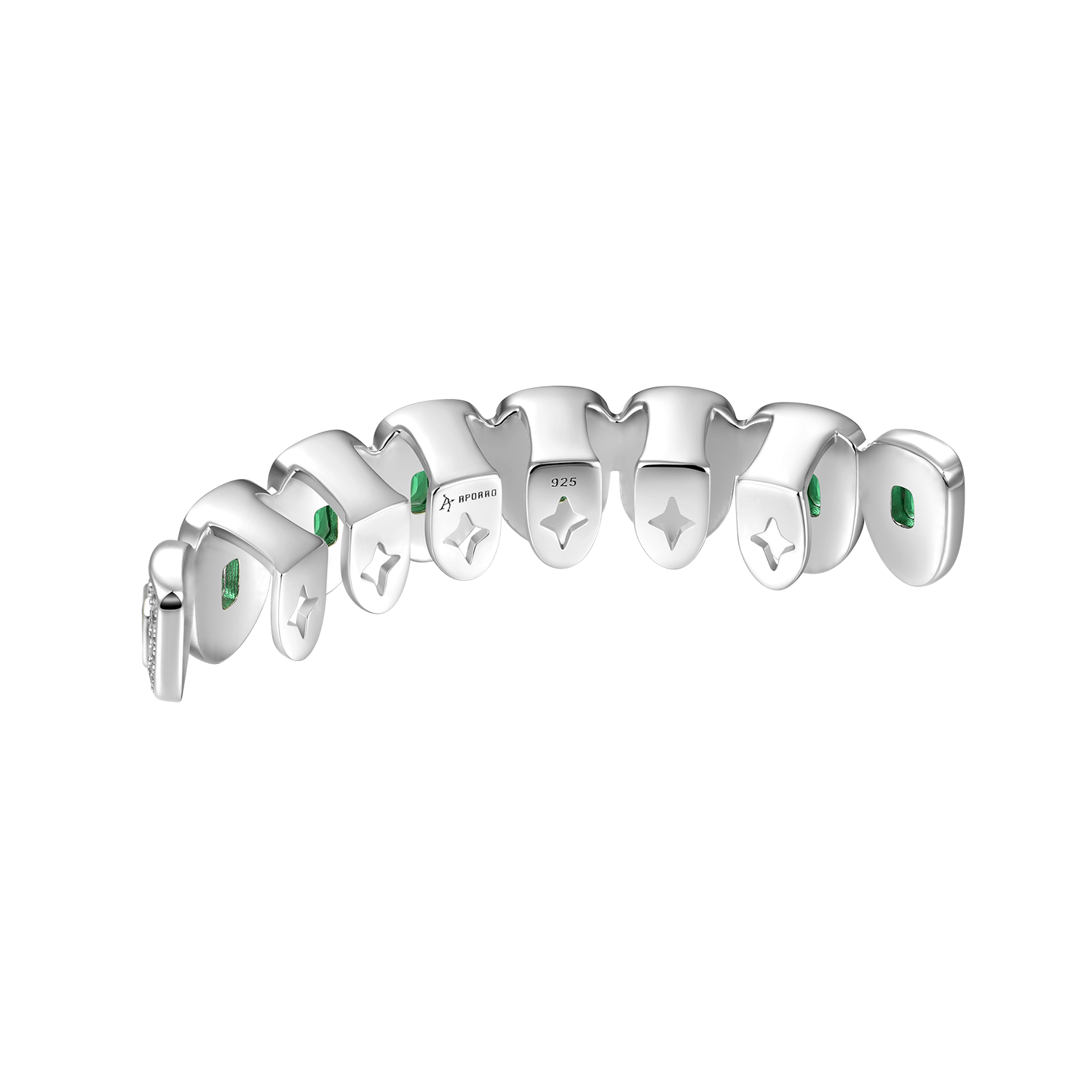 #Style_8 Teeth Emerald Cut