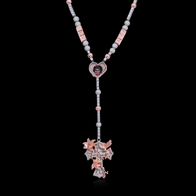 APORRO Premium individuelle Rosenkranz-Halskette