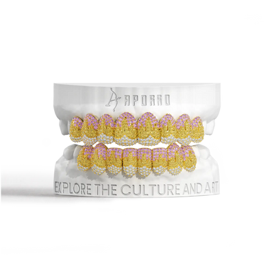 Melting Color Flame Pave Grillz