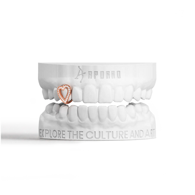 Heart-shaped cutout Grillz