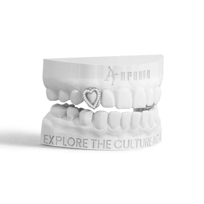 Heart-shaped cutout Grillz