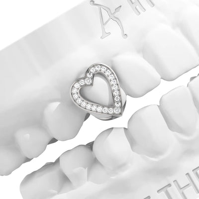 Heart-shaped cutout Grillz
