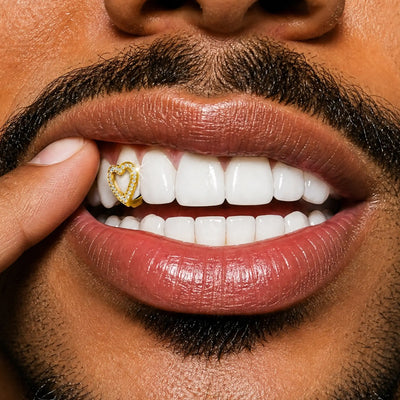 Heart-shaped cutout Grillz