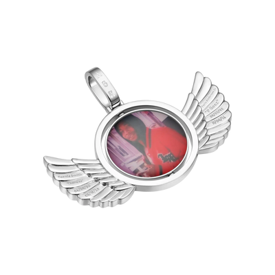 Pendentif photo ailes rotatives personnalisées