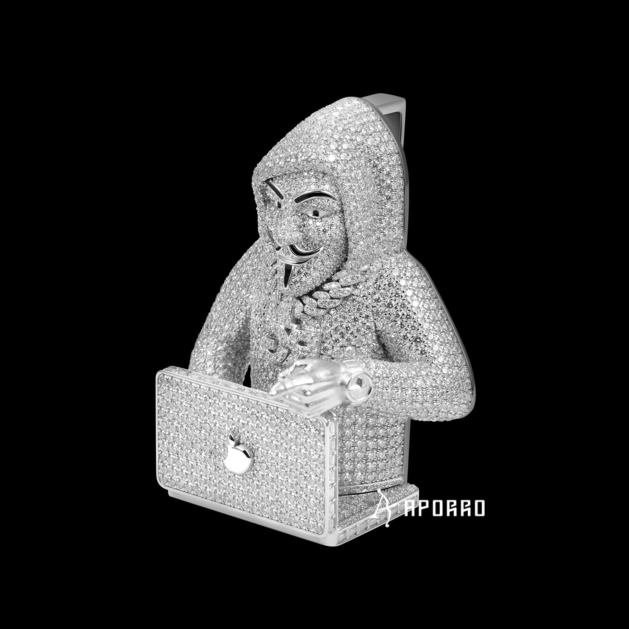 APORRO Premium Custom 3D Iced out Necklace