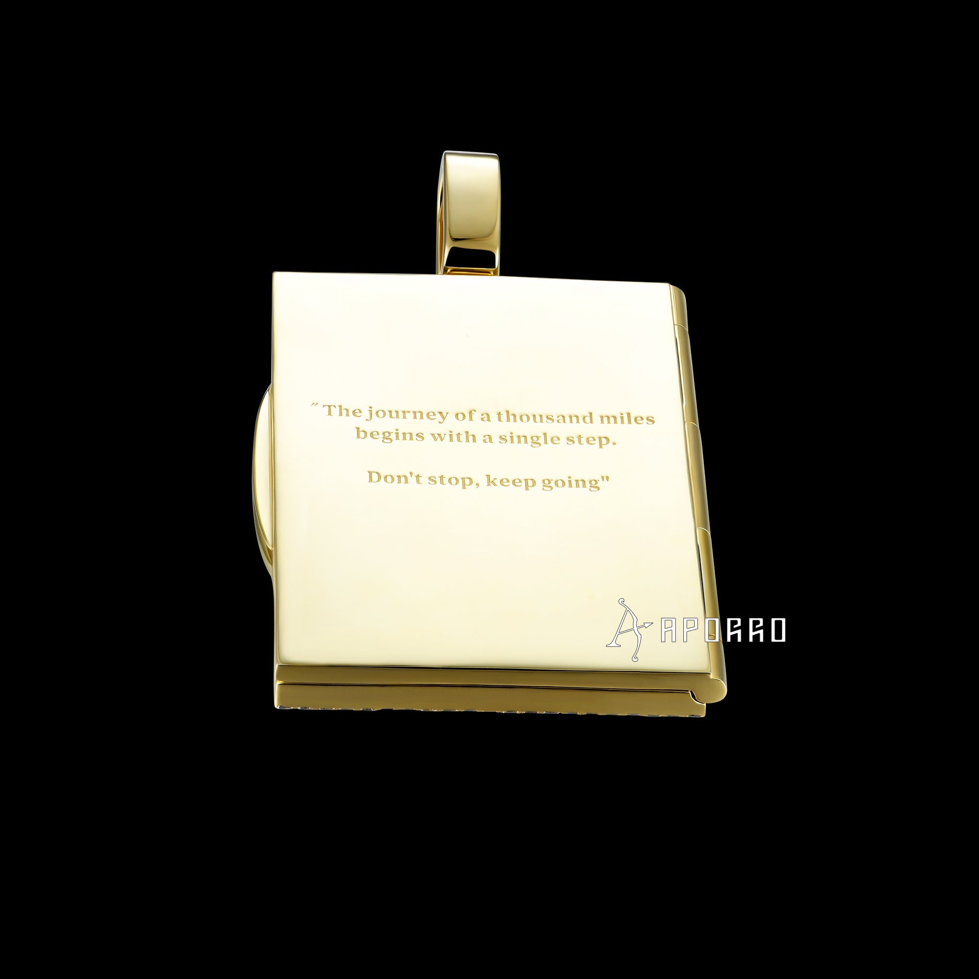 APORRO Premium Custom Iced Out Passport Pendant