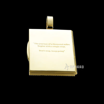 Pendentif passeport glacé personnalisé APORRO Premium