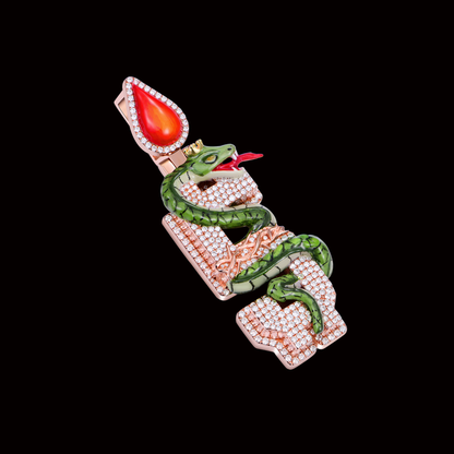 APORRO Premium Custom lnitial Pendant With Enamel