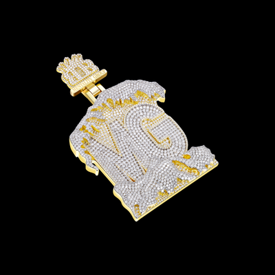 APORRO Premium Custom Anhänger mit zwei Reihen Buchstaben