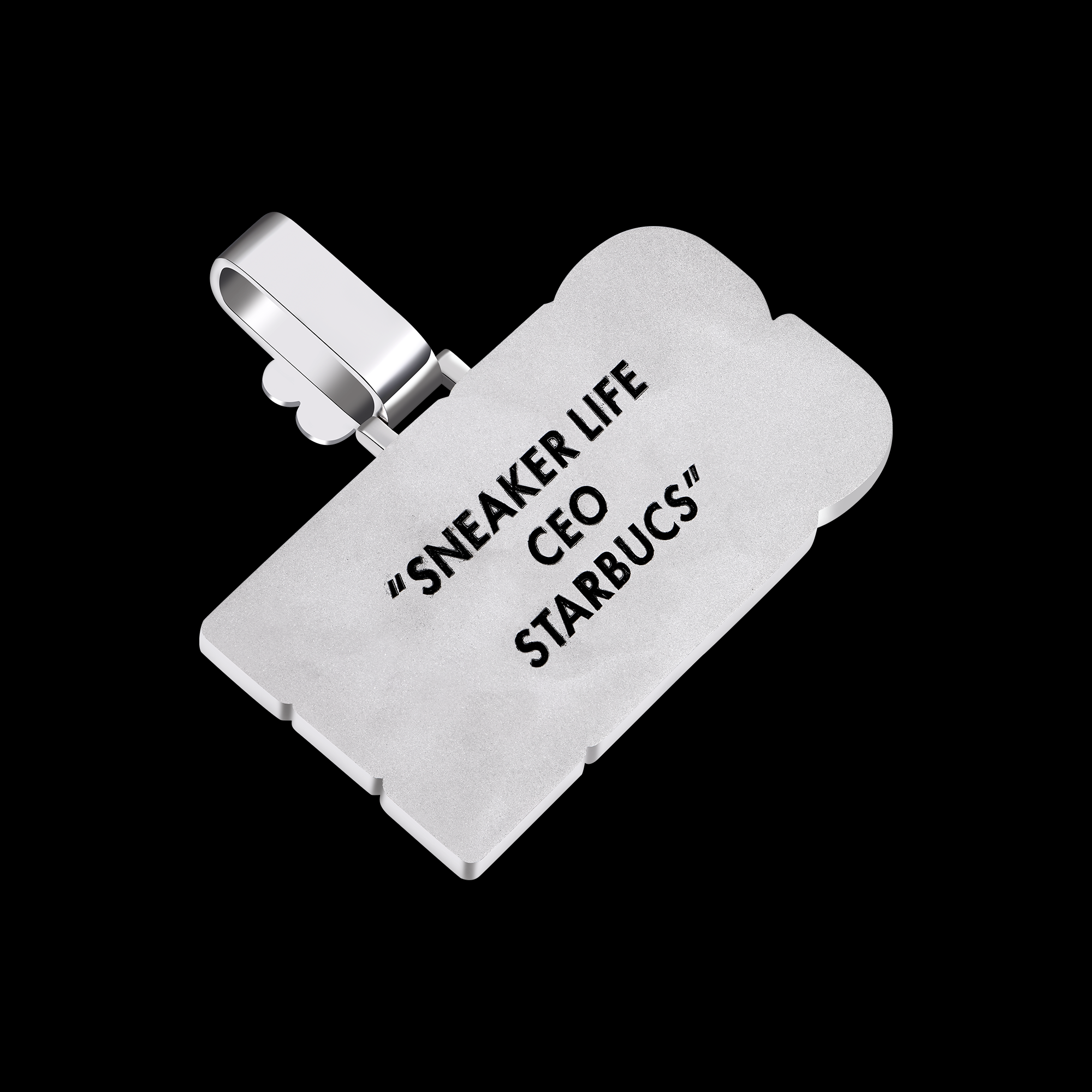 APORRO Premium Custom Name Pendant With Emerald Cut Diamonds