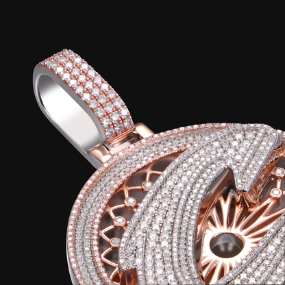 APORRO Premium Custom Iced Catcher Pendant