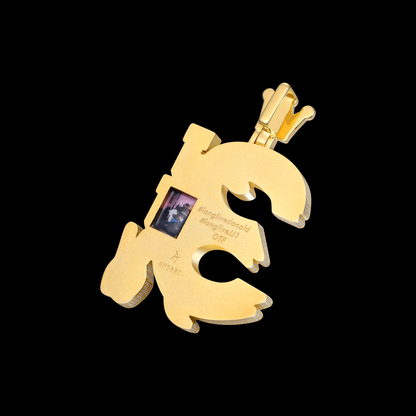 APORRO Premium Custom Fully Iced Number 3 Pendant