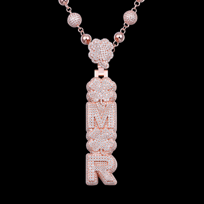 APORRO Premium Custom Vertial Style Name Pendant