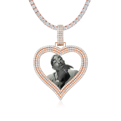 Pendentif Cadre Photo Amour - 51 mm