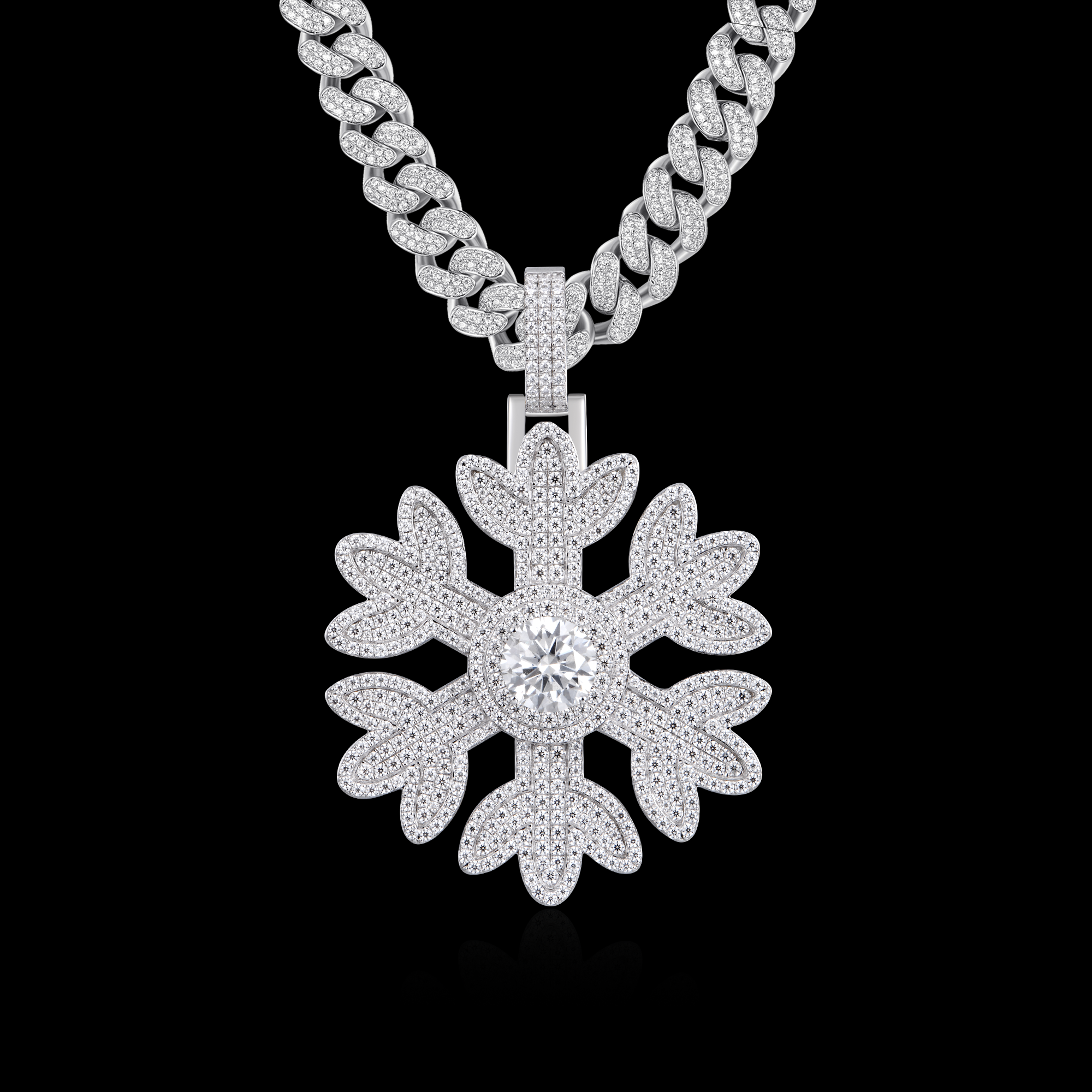 APORRO Premium Custom Frost Flake Ciondolo