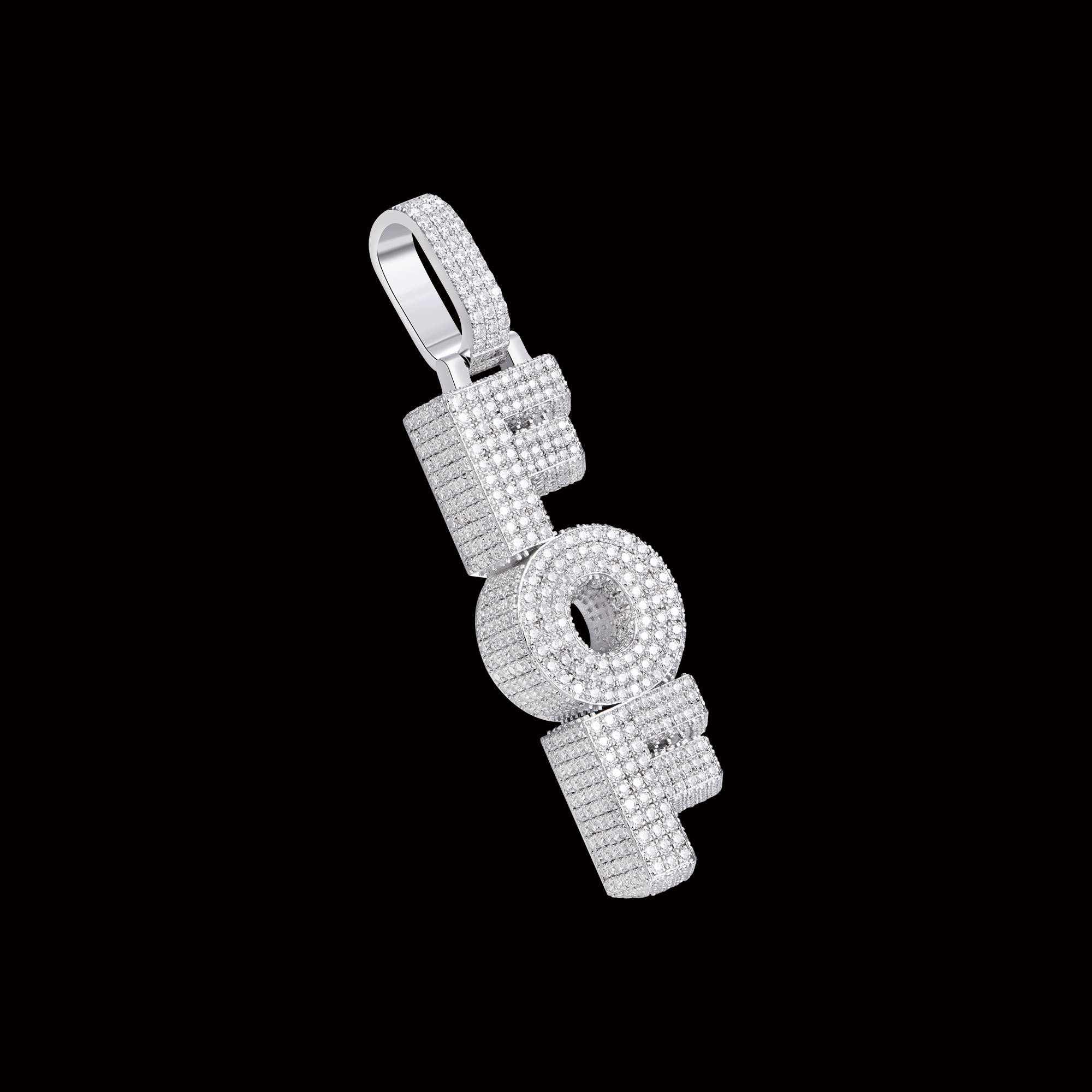 APORRO Premium Custom Vertial Style Name Pendant