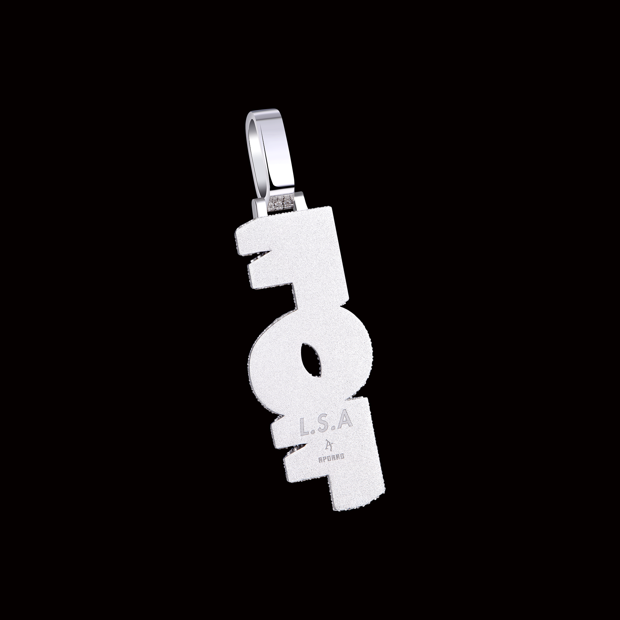 APORRO Premium Custom Vertial Style Name Pendant