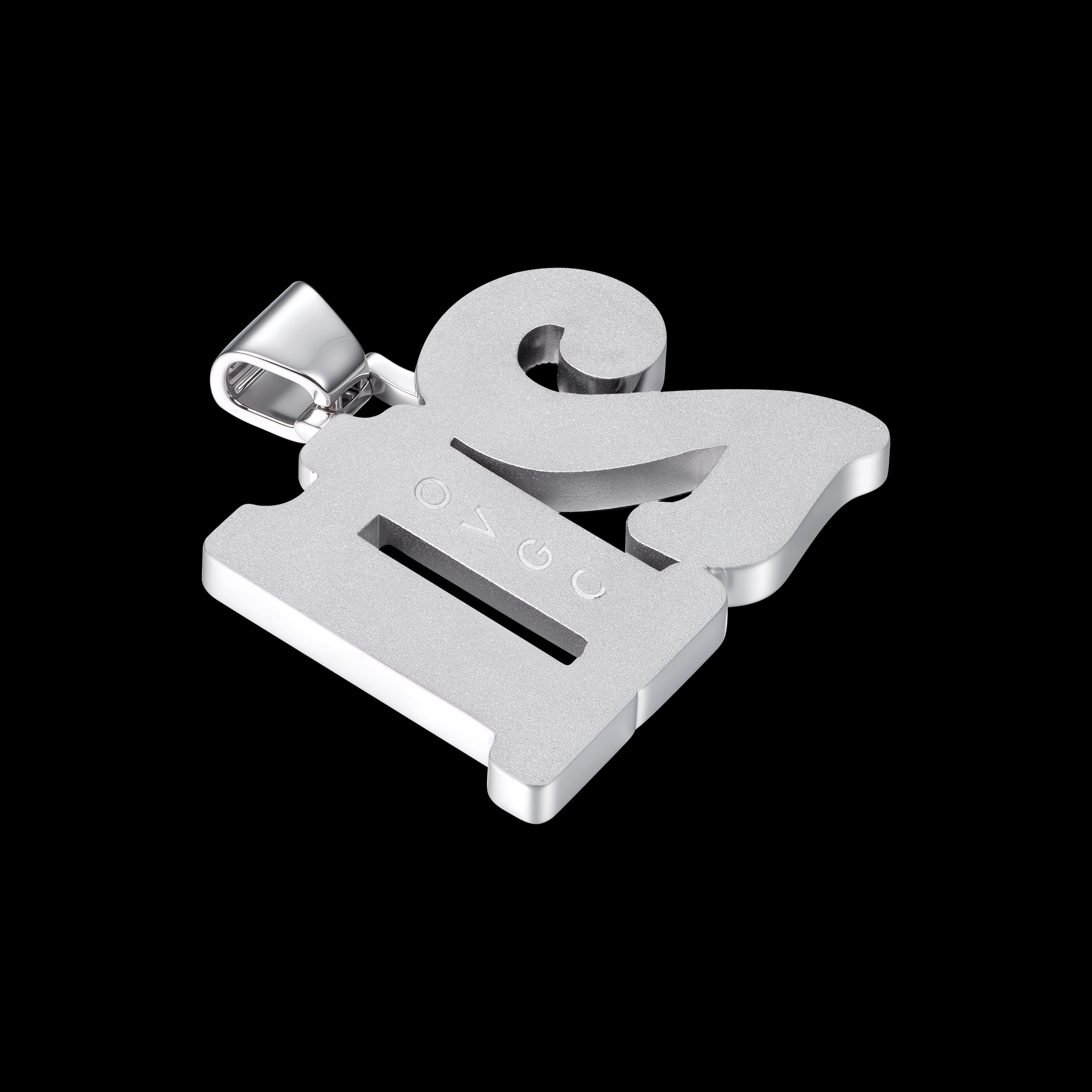 APORRO Premium Custom Iced Baguette Numbers Pendant