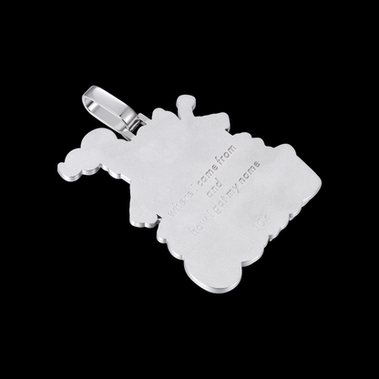 APORRO Premium Custom Fully Iced Pendant With Baguette Stones