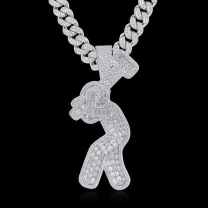 APORRO Premium Custom Iced Concrete Boy Pendant