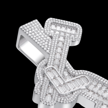 APORRO Premium Custom Iced Concrete Boy Pendant